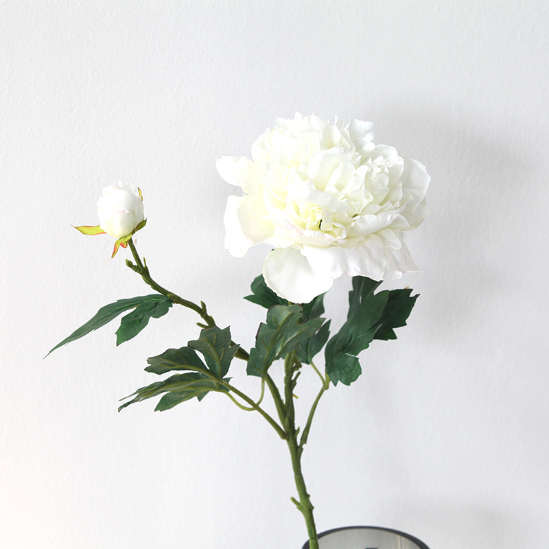 Artificial Peony Flower Arrangement  Fake Flowers ation Table Flowers Color:White