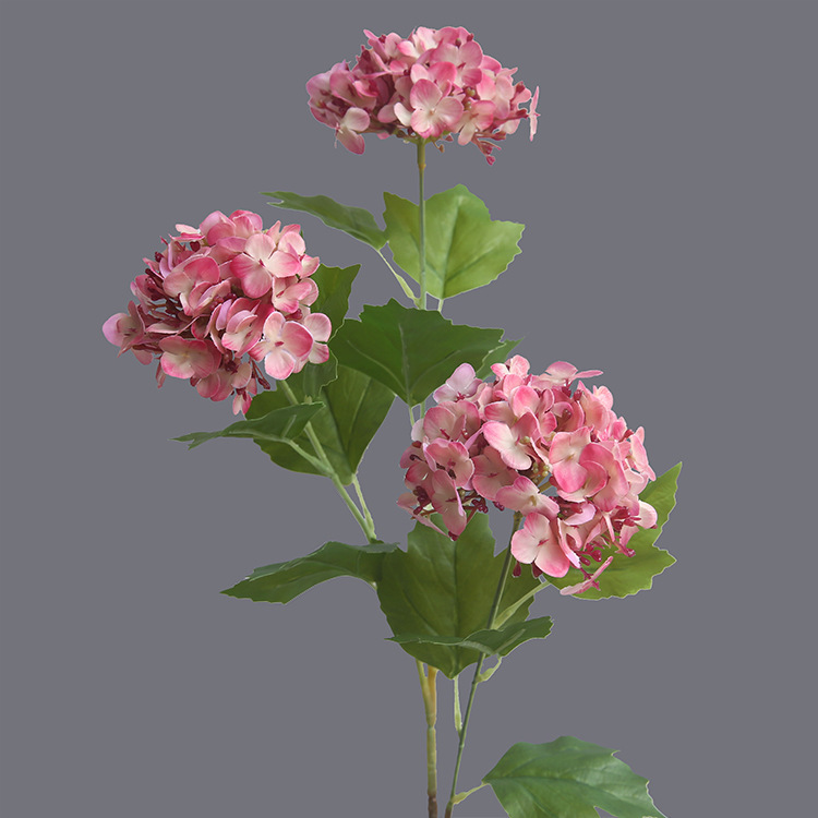 hydrangea artificial flowers, fresh hydrangea silk flowers Pink