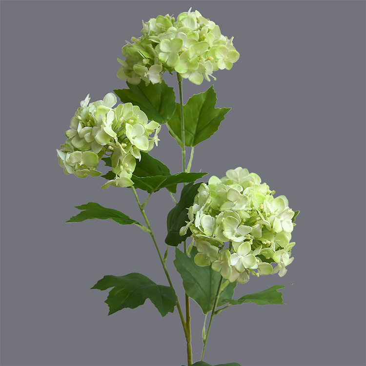 hydrangea artificial flowers, fresh hydrangea silk flowers Green