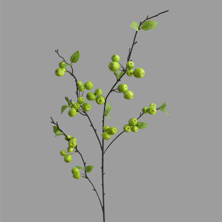 Artificial flower small apple modern simple floral simulated fruit Green