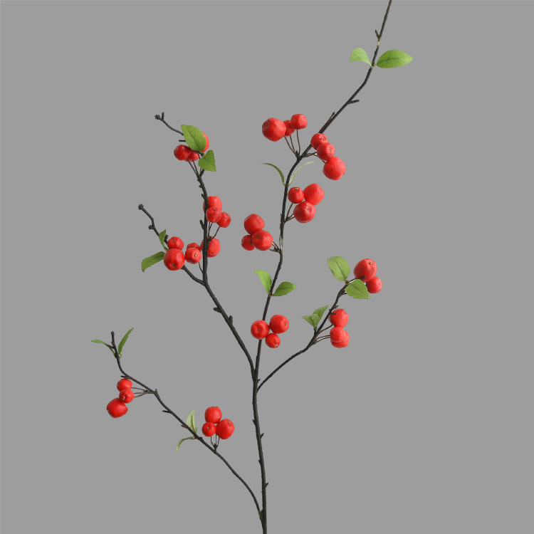 Artificial flower small apple modern simple floral simulated fruit Red