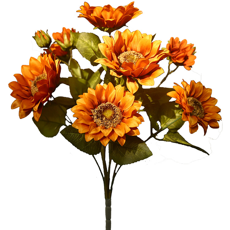 Oil painting sunflower artificial flowers Orange