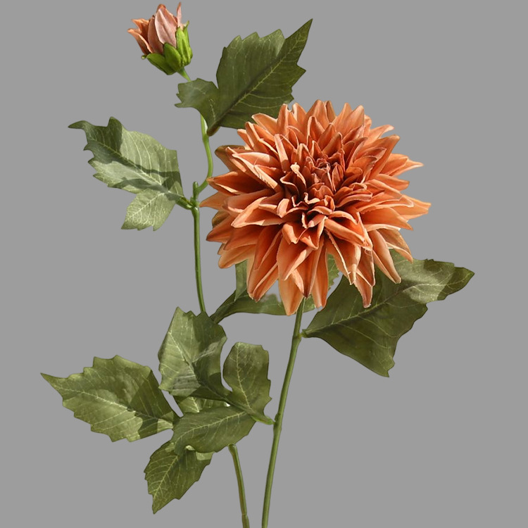 Autumn color chrysanthemum silk flowers Orange