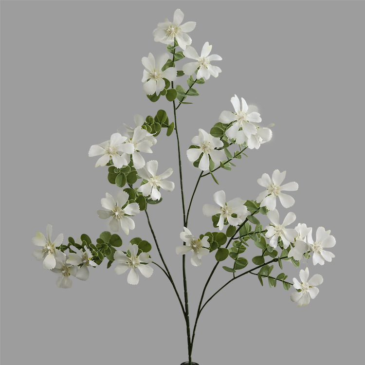 Simulated flower single small wild flower pastoral style living room bedroom  photography props fake flower White